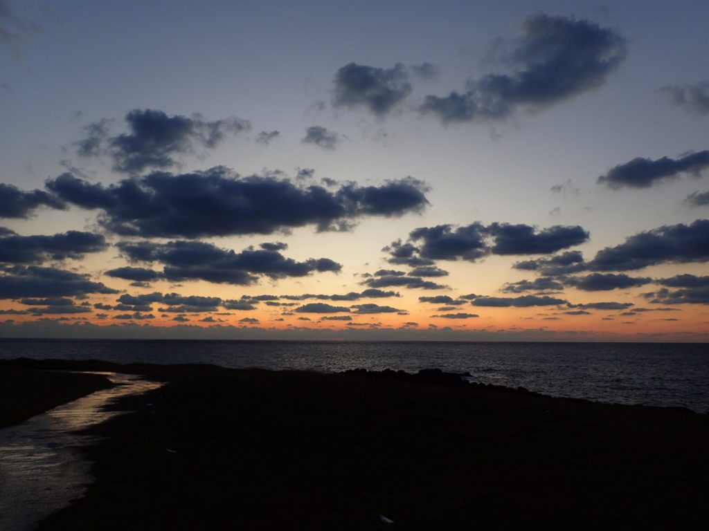 五島 9月の夕焼け